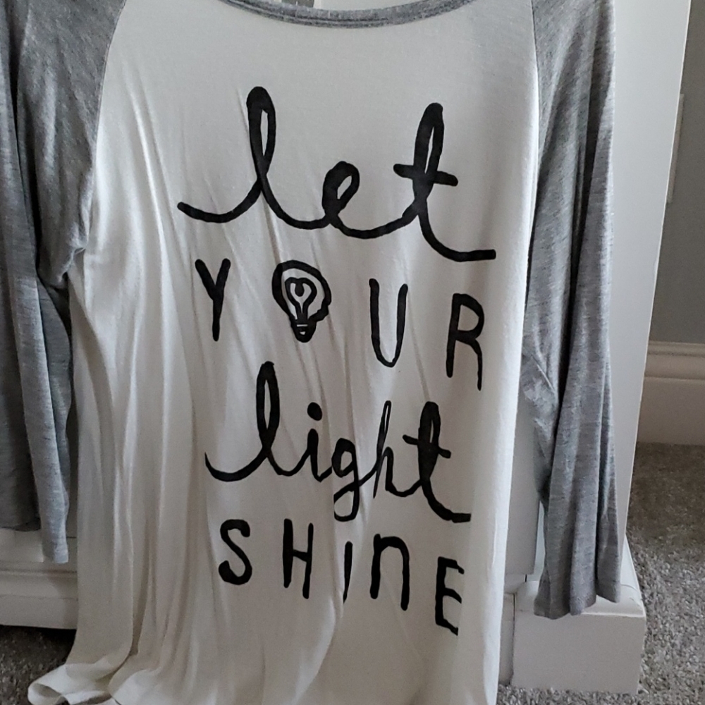 3/4 let your light shine top💡